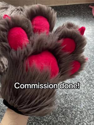 A post by @mysticthetragolf on TikTok caption: I meant to post this last month! Finished the paw and tail set! #furry #furryfandom #commission #commissionsopen #furrycommunity 