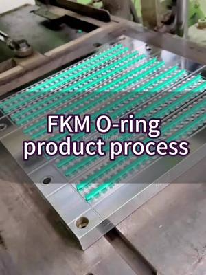 A post by @ycsiliconeproducts on TikTok caption: Fkm oring product process #oringseal#oringseals #fkm 