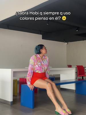 A post by @1helenaconh on TikTok caption: hobi te kiero mucho, cada q uso colores pienso en si te gustara mi ofni uwu #outfit #fitcheck #OOTD #whatiwore #btsarmy #hopeonthestreet #estilopersonal #moda 