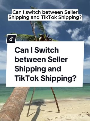 A post by @jdy_tiktokshoppartner on TikTok caption: Can sellers switch between seller shipping and TikTok Shipping? #tiktokseller #tiktokshopshipping #makemoneyonline #sellingontiktok 