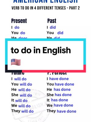 A post by @learnenglishnu on TikTok caption: to do verb in English #English #learning #learnenglish #learningenglish #learningathome #تعلم #تعلم_انجليزي #تعلم_اللغة_الانجليزية #ingles #inglesonline #inglês #inglés #inglesfluente #learn_english #LearnOnTikTok #تعلم_اللغة_الانجليزية #تعلم_على_التيك_توك #fyp #foryourpage #learnwithtiktok #تعلم_الانجليزية #تعلم_الانجليزي #foryou #LearnOnTikTok 