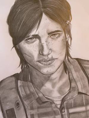 A post by @akishioo on TikTok caption: Drew my pookie bear 🤗🥰😻#elliewilliams #tlou2 #tlou 