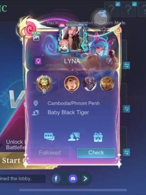 A post by @chhun_love_you on TikTok caption: Gusion 1 vs 1 vai muy sis cute🥺💖#MLBB #mobilelegends #fyp #mlbbcreatorcamp 