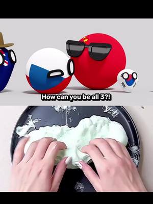 A post by @awp_countries on TikTok caption: Country balls, scaled by atheism. Credits to the video on top: PWA (on Youtube) #countryballs #countriesoftheworld #atheism #southkorea #america #comedy #slime #slimeasmr #relax #world #religion #scales #fyp 