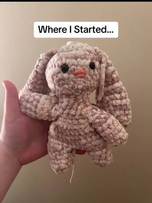 A post by @0o.bri.o0 on TikTok caption: still a beginner but practice and patience goes such a long way :)) i first started crocheting to make my gf something for our anniversary! #crochettok #crochetersoftiktok #fyp #beginnercrochet 