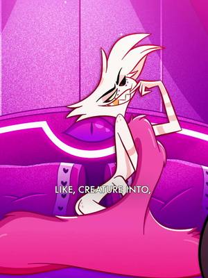 A post by @hazbinhotel on TikTok caption: Our birthday boy, Angel Dust—sexy by design!!