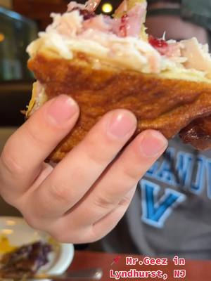 A post by @njbest_food on TikTok caption: 📌 Mr. Geez in Lyndhurst, NJ, takes the quintessential New Jersey diner to another level!  #ad #njbesttrendyfood #bigmac #lyndhurstnj #newjerseyfood #newjerseybreakfast #njfood #northjerseybrunch #cozydinernj #fries #pancakes #frenchtoast #goodfood #trendyfoodnj #trendyfood #goodeats 