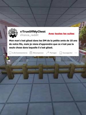 A post by @france_reddit on TikTok caption: Mon mari s'est glissé dans les DM de la petite amie de 18 ans de notre fils, mais je viens d'apprendre que ce n'est pas la seule chose dans laquelle il s'est glissé. Avec toutes les suites, comme ça pas besoin d'attendre ! #redditfr #histoirereddit #redditreadings #famille