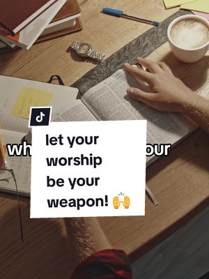 A post by @heathermcgeerevel on TikTok caption: Fight the enemy with your love for God!  #jesus #fyp #truth #christian #christiantiktok #worship #Bible 