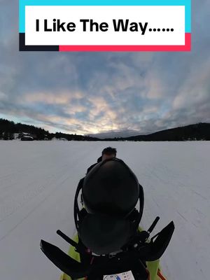 A post by @upstateblake on TikTok caption: I Like The Way You Lift Skis!    @insta360_official @C&A Pro Snowmobile Skis @Nielsen Enterprises  #upstateblake #wheelieees #pov #insta360 #insta360onex3 #insta360winter #canda #pro #skis #woodystraction #snowmobile #riders 