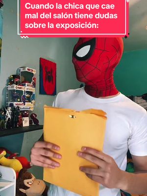 A post by @ian_wolf24 on TikTok caption: Cuando la chica que cae mal tiene dudas #parati #fyp #viral #clipsdespiderman #Spidermanmemes #comedia #funny #foryoupage 