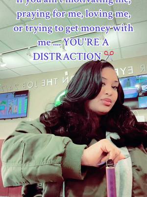 A post by @thenepqueen1 on TikTok caption: I swear its so many distractions out here, YOU have to know the difference between whos causing the distraction & whos pushing you to the next level. Its just a distraction to stop you from your purpose & goals STAY FOCUS 💜#👩🏽‍🚀 #thenepqueen #hiddengem #selflovejourney #workflow💰 #workinprogress #selfbiz #sunday #distractions 