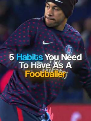 A post by @theproformula on TikTok caption: 5 Habits You Need To Have As A Footballer 🧙‍♂️💥 #shorts  If you're having trouble improving and performing we recommend implementing the following habits into your game: 1) Pre-game visualization, Add visualization to your daily routine (visualize key plays in your game). 2) Cut out Sodas, Sugary Drinks, and Processed Foods. 3) Add plyometric training into your training routine. 4) Time management, put aside everything that can cause you stress or anxiety before a match, freeing you up to focus more on the game. 5) Entering the right mindset, stop letting small insignificant things affect how you play, remind yourself of your goals/dreams, and keep pushing forward. Now, are you going to apply these to your life? If so, you'll 100% improve. Now go and change your future! If you're going to make it, comment "HABITS" - - - #soccertips #footballtipsdaily #soccertrainingdrills #soccerlifestyle #soccerdiet #footballer⚽️ #footballtrainingdrills #soccerpractice⚽️ #collegesoccer #disciplineyourself #injured #messi #training #bodyweightworkout #profootball #footballmotivation #plyometricstraining #fascia #talent #football #soccer #mbappe #theproformula