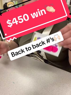 A post by @anapaoog on TikTok caption: Love me some back to back #’s🔥 #foryou #bingo #winner #pulltabs #🐎🐎🐎🐎🐎🐎🐎🐎 #horserace #trending 