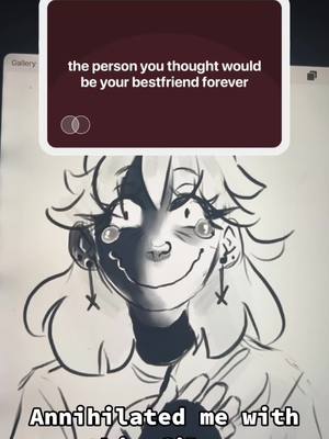 A post by @tired_lavender on TikTok caption: Ouch.//// #therapycard #carddeclines #bestfriend #bff #exbestfriend #trending #persona #fyp #tiktok #art #artistsoftiktok 