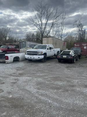 A post by @snowneck on TikTok caption: Odd one this past week. Customer supplied bed & bumper. HD rear leafs, some wiring, rocker repair, bumper brackets and a bed swap for this 3500hd #ford #rust #chevy #gmc #2500hd #3500hd #pitterpatter 