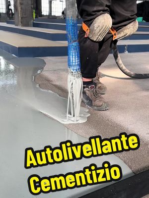 A post by @flooringitalia on TikTok caption: Realizzazione di autolivellante cementizio Guardate il risultato finale…  che ne dite⁉️⁉️ #satisfying #flooring #relaxing #floor #epoxy #resin #flooringideas #concrete 