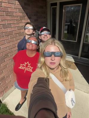 A post by @canadachip on TikTok caption: #solareclipse #monday #family #2024 #staysafe #wow #april #amazing #memories 