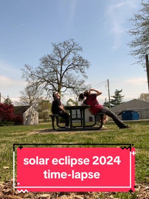 A post by @clove_steambun on TikTok caption: what a fun experience to have with good friends #solareclipse2024 