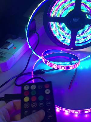 A post by @sandraleds on TikTok caption: RGB led strip light#ledlights #striplights #ledstriplights #ledstrip