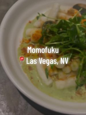 A post by @jessonthewebb on TikTok caption: @Momofuku Las Vegas 📍Las Vegas, NV inside the @The Cosmopolitan of Las Vegas    #momofuku #davidchang #glutenfreelasvegas #lasvegasfoodie #glutenfreedinner 