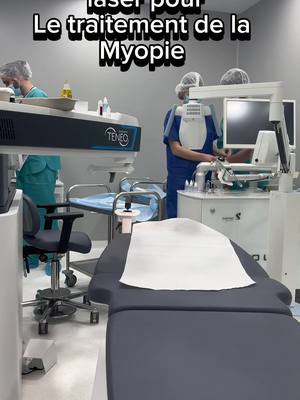 A post by @cliniquedelavuelyon on TikTok caption: #laser pour #myopie en quelques secondes #chirurgie #VisionSaine 