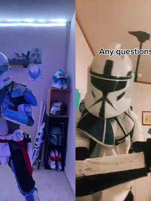 A post by @ct_blue2424 on TikTok caption: #duet with @Captain Coal #captaincoal #fenixblue #blue #starwars #clonetrooper #clonewars #501st #501stlegion #badbatch #foryou #fyp #arctrooper #cosplay #clones #foryou #fyp #foryou 