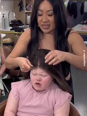 A post by @beautywow on TikTok caption: The power of a perfect wig ♥️ Credits: @wigsbytiffani #wig #install #beauty #kids #fyp #viral 