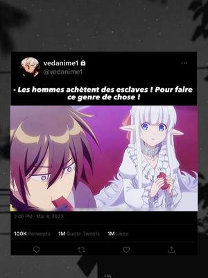 A post by @vedanime1 on TikTok caption: Les hommes achètent des esclaves ! Pour faire ce genre de chose ! #vedanime1 #anime 