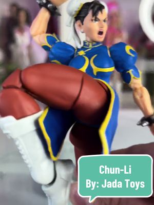 A post by @sassy.toyz on TikTok caption: Street Fighter Chun-Li  1:12 Scale Action Figure by: Jada Toys . . . #actionfigure #streetfighter #chunli #unboxing #unbox #sassytoys