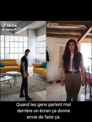 A post by @greg__off on TikTok caption: Quand les gens parlent mal derrière un écran ça donne envie de faire ça. #baston #viral #pourtoi #laissemoi #action 