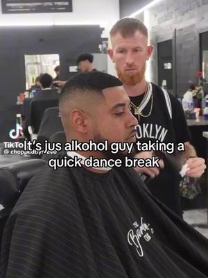 A post by @thefamouscoffeetable on TikTok caption: Its jus alkohol🗣💯🔥 #itsjustalkohol #barber #meme #foryoupage #viral 