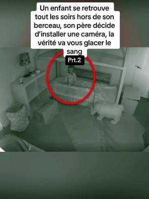 A post by @recit.actu on TikTok caption: Prt.2 | Un enfant se retrouve tout les soirs hors de son berceau, son père décide d’installer une caméra, la vérité va vous glacer le sang. #bebe #camera #histoirevrai 