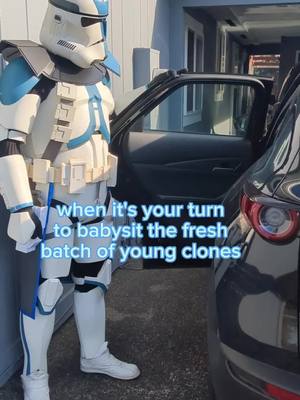 A post by @clone_trooper_cam on TikTok caption: Then they become edgy teenagers less than a year later #starwars #starwarsmemes #kidsbelike 