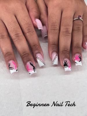 A post by @mz.steele on TikTok caption: #acrylicapplication #nailtechtiktok #nailsartvideos #fyp #fypシ゚viral #nails💅 