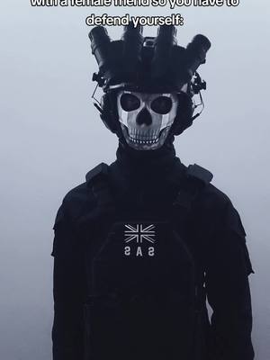 A post by @ryzaku47 on TikTok caption: It's mainly with online friends.... #codcommunity #cosplay #ghost #callofduty #fyp 