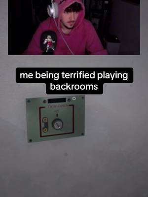 A post by @papikilgore on TikTok caption: twitch.tv/papakilgore 💀 #foryoupage #backrooms #scarygame #streamer 