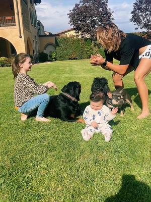 A post by @cristiana.girelli on TikTok caption: Abbiamo aggiunto un cane e un bambolottino bellissimo…😂😍 #perte #trends #runfastforyourmother #tiktok 