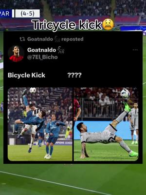 A post by @simplyneymar10 on TikTok caption: Best bici of all time?? #messi #fyp #cr7 #goat #psg 