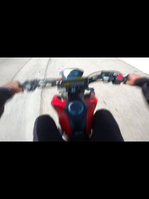 A post by @sam.well on TikTok caption: Drop it tommy #fyp #motorcycle #samwell #bikelife #pov #grom #minimonday 