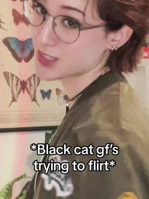 A post by @sehruhfihshur on TikTok caption: #blackcat #blackcatsoftiktok #wlw #wlwtiktok #lgbt #cutenessaggression #fyp #foryoupage 