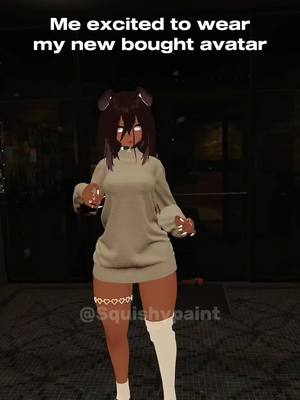 A post by @squishypaintvrc on TikTok caption: no you can't clone it 😭😭😭  #vr #vrchat #vrc #vrchatmemes #avatar #fbt #fullbodytracking #starwars 