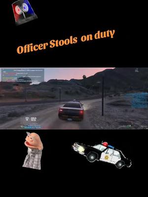 A post by @turboterry77 on TikTok caption: Officer Stools transporting x1 female has a nice talk with suspect and finds a pretty name to suggest for his next granddaughter #gta5rp #gta5 #fivem #eots #std #police #cops #enemyofthestate #enemyofthestaterp 