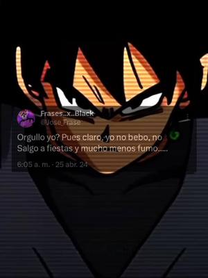 A post by @frase..x..black on TikTok caption: #frases #gokublack #mifrase🥀 #dragonball #egocentrico #♟️ #👑 #black 