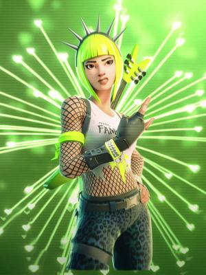 A post by @starmessi777 on TikTok caption: Power chord 💚🩷 II #Fortnite #edit #fyp #viral #starmessi777_ #powerchord #parati II ib: @scarletsouls