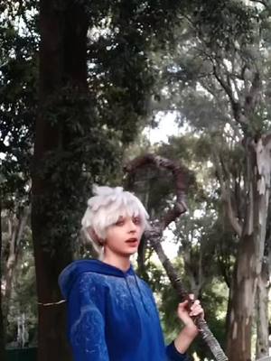 A post by @black_hayate on TikTok caption: guess how's back after YEARS #jackfrost #jackfrostcosplay #fypシ #fyp #cosplay 