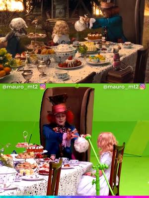 A post by @mauro_mt2 on TikTok caption: Alice in Wonderland ❤️ #behindthescenes #specialeffects #camera #disney #marvel 