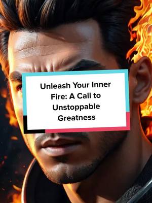 A post by @motivemoments_laugh888 on TikTok caption: Unleash Your Inner Fire A Call to Unstoppable Greatness. Ignite your passion, unleash your power, and conquer the day. Rise up and dominate! #Motivation #Inspiration #Unstoppable #Badassery #motivationalvideo #inspire #badass