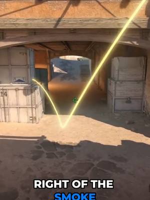 A post by @cs2.app on TikTok caption: Mid to B Utility on Dust2 #cs2 #counterstrike2 #cs2nades#cs2tricks