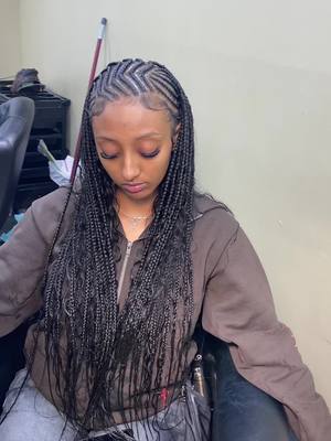 A post by @enyahalexandra on TikTok caption: Moment of silence bc the braids are eating the girlsssss up!!! 🫶🏾🫶🏾🫶🏾 got my girl right w/ the tribal freestyle ✨ #fyp #atlhairstylist 